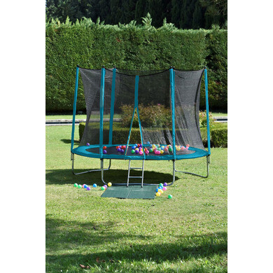 Randaco Protection Ressorts Trampoline 244/305/366/426 Cm - Coussin De Bord Épais 15 Mm, 100% Résistant UV, Bleu/Multicolore/Vert