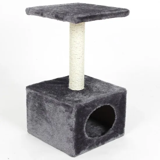 Arbre Ã  chat 1 plateforme gris hauteur 60 cm Jessica