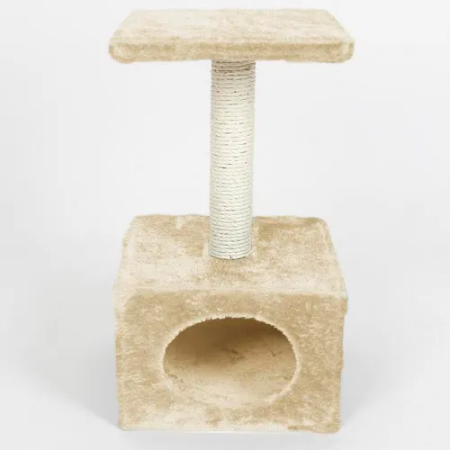 Arbre Ã  chat 1 plateforme beige, hauteur 60 cm Jessica