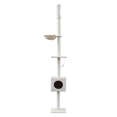 Arbre A Chat Fixation Plafond Nikki Beige 260 Cm Oogarden