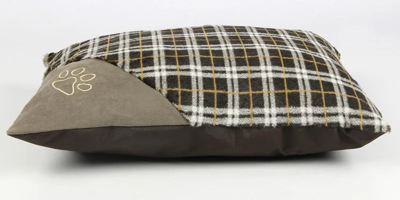 Coussin pour chien ultra confort COCOON KAKI   Taille M   75 x 60 cm