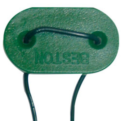 Clips de fixation pour brise vue vert, spécial panneau rigide x10.
