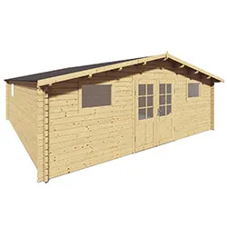 Chalet De Jardin En Bois Ronchin 32 mÂ² - Ep. 34 mm