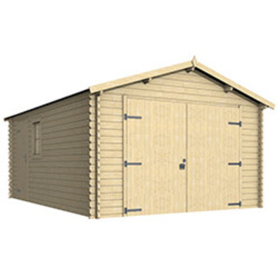 Garage en bois ep. 36mm, 20m² samoa