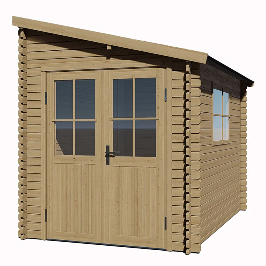 Abri de jardin bois Ep. 25mm, 6mÂ² adossable VANS