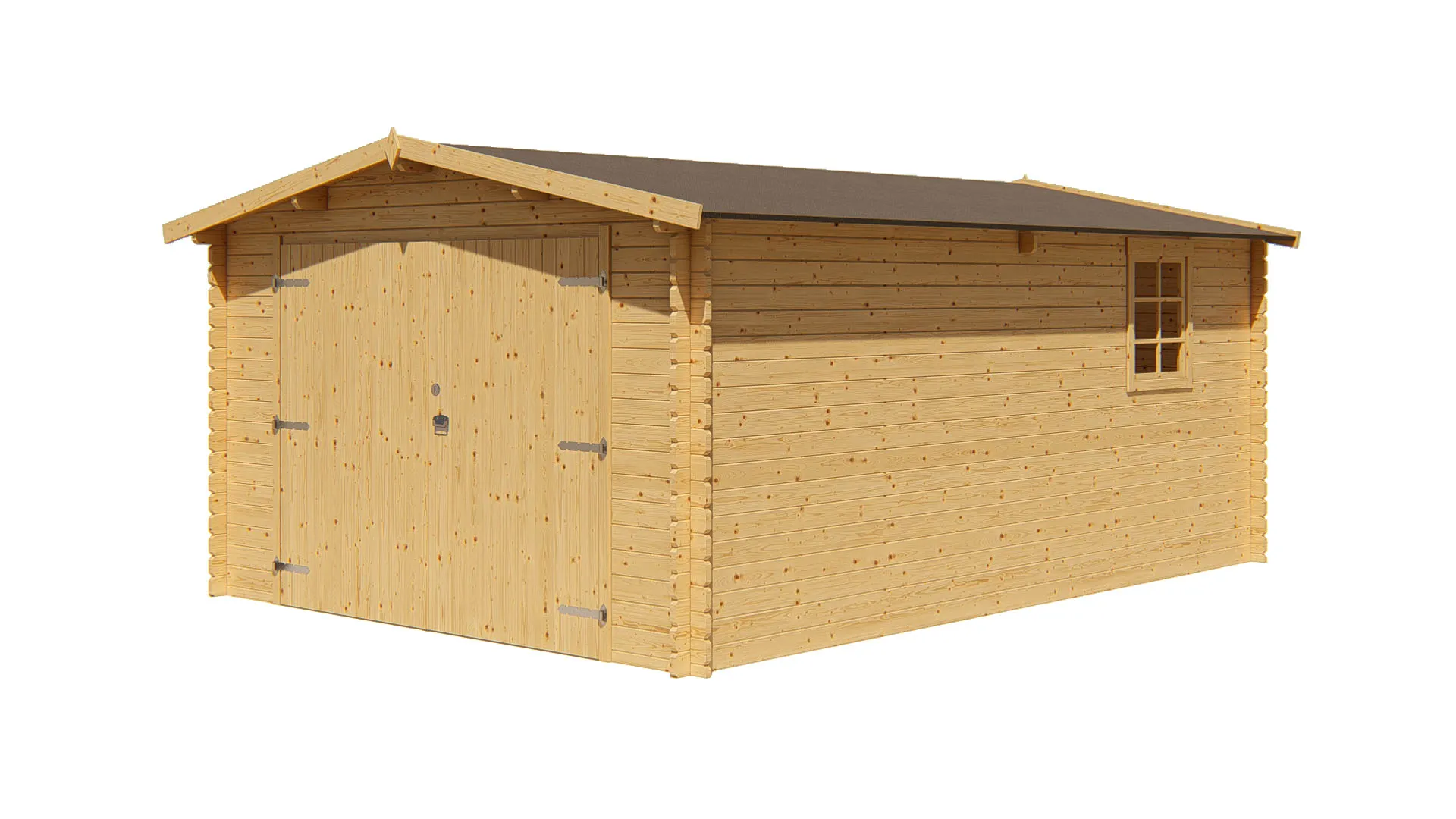 Garage en bois 20mÂ², Ep. 30mm   MALAWI