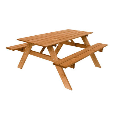 Table pique-nique enfant - en bois - 90x95xH50 cm - OOGarden