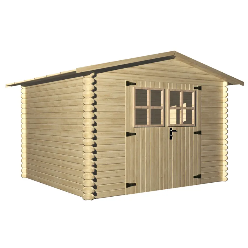 Abri de jardin bois 9mÂ², Ep. 19mm   LUGNY