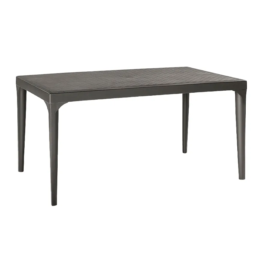 Table de Jardin OSLO en RÃ©sine   150 cm   Coloris Graphite
