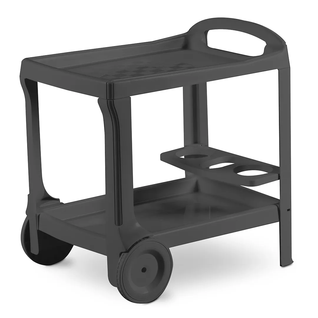 Desserte en rÃ©sine polypropylÃ¨ne BORNEO anthracite