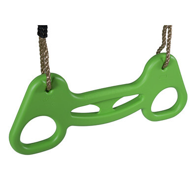 Leogreen Trapèze En Bois Avec Anneaux Et Barre De Gymnastique Pour Enfant Vert