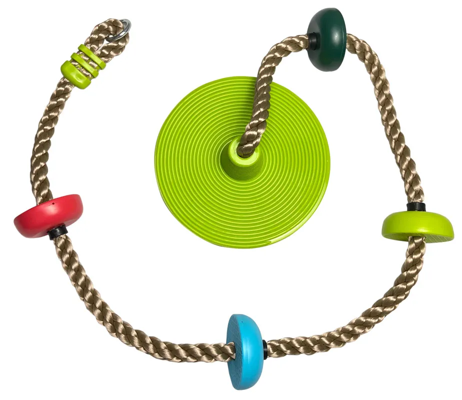 Corde Ã  grimper et balanÃ§oire Ã  disque