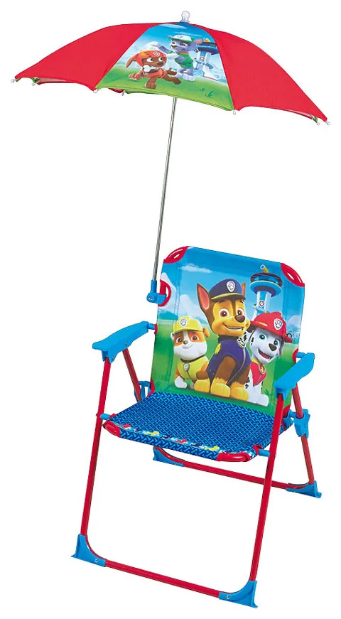 Chaise avec parasol Pat Patrouille