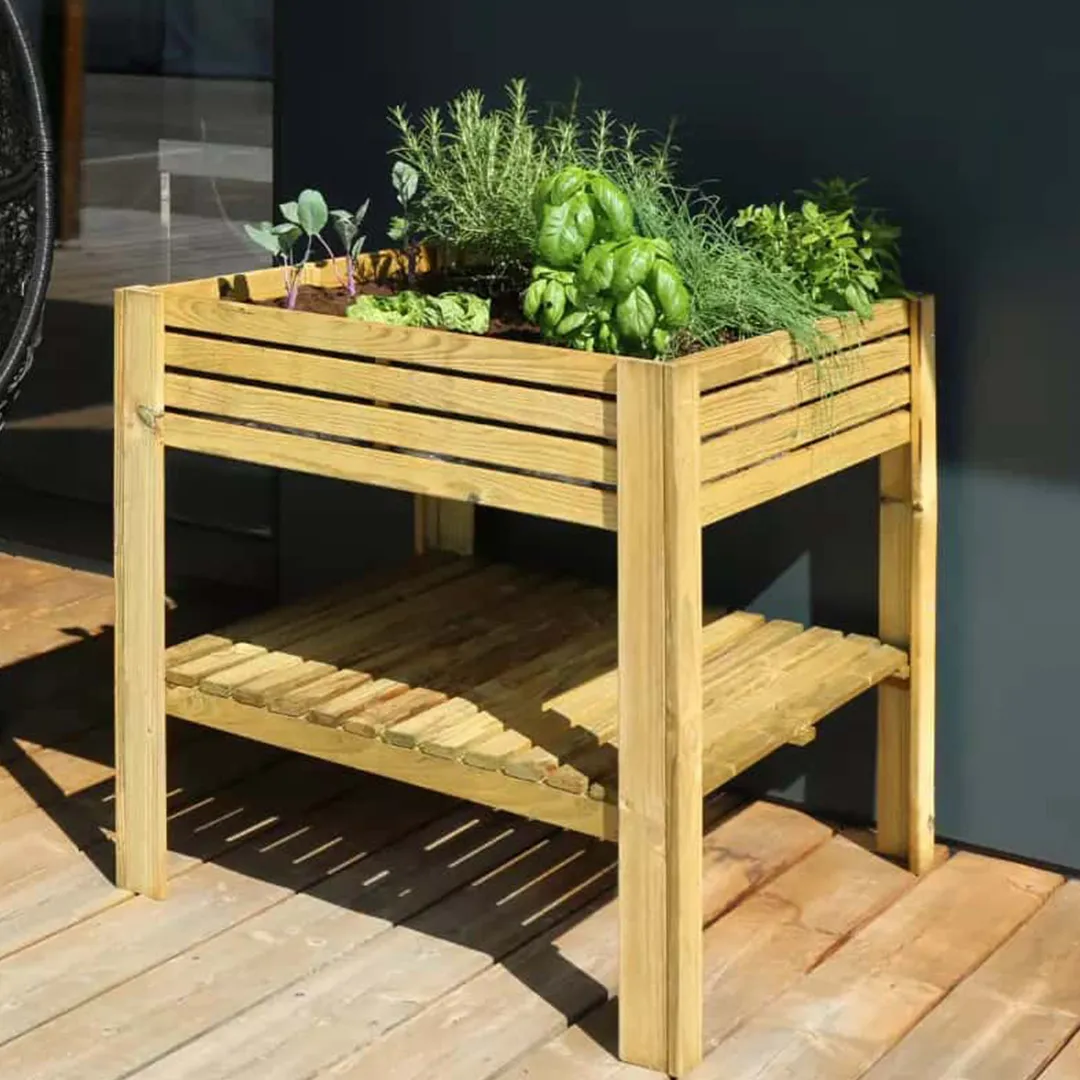Carré Potager Surélevé KUB 90 Litres Bois traité