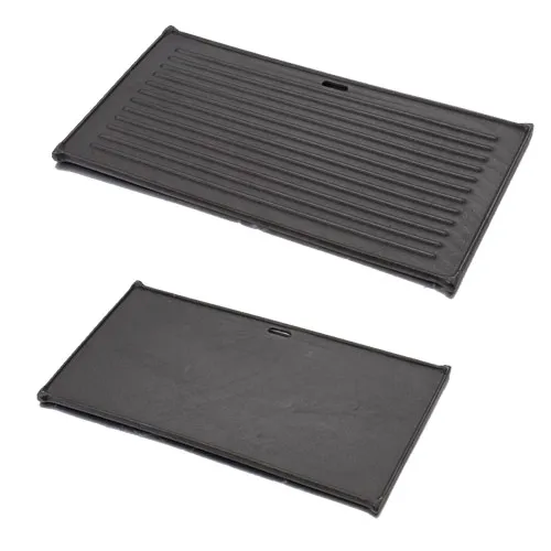 Plaque de cuisson   Plancha en fonte rÃ©versible pour barbecue