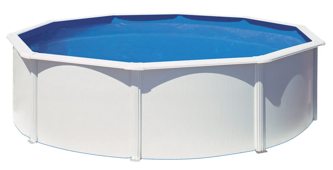 Piscine ronde en acier 370 x 122 cm, filtre Ã  cartouche
