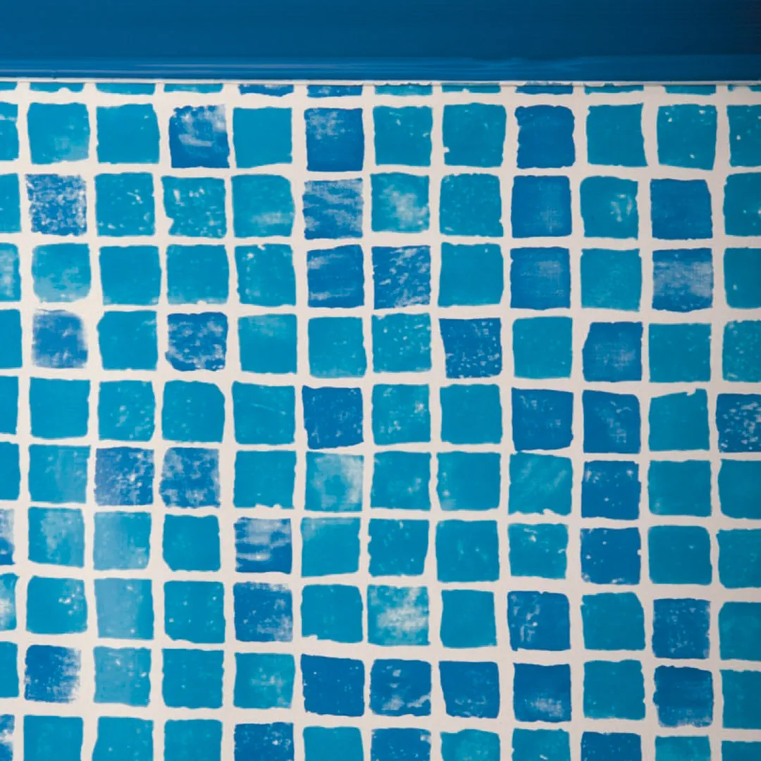 Liner pour piscine ronde PVC mosaïque à 4,60 x 1,32 m
