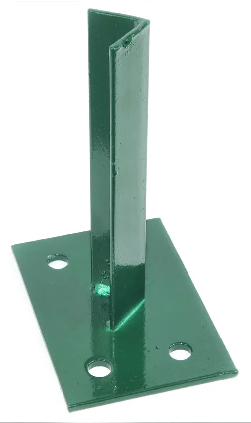 Pfostenträger für runde Zaunpfosten Ø 48 mm grün