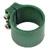 Colliers de fixation x6 pour poteau clôture rond - 48mm - Vert - OOGarden