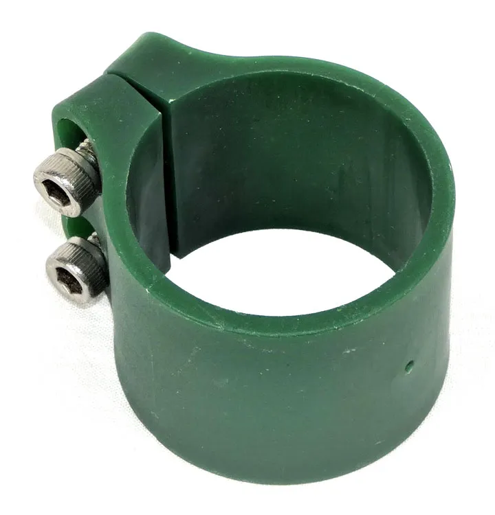 Befestigungsschelle x6 für Pfosten rund Ø 48 mm grün