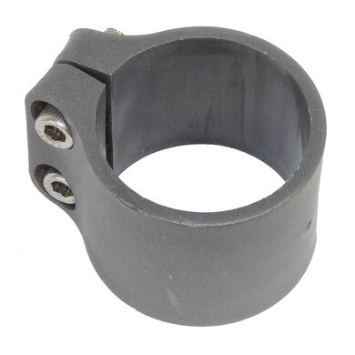 Easy Clôture – Collier De Fixation Rond PVC 60 Mm Gris Anthracite – Fixation Solide Pour Portillon Grillagé