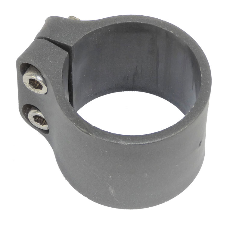 Ancre sur platine pour poteaux en bois ronds ø81 mm | Acier brut