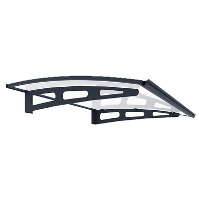 Marquise WERKA PRO Polycarbonate 80x100cm - Protection Entrée Maison - Transparent Anti-UV