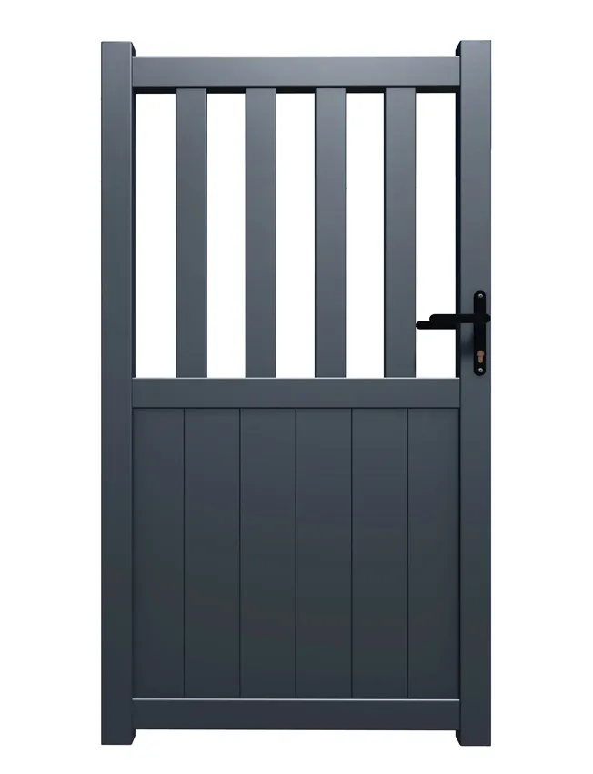 Portillon Aluminium BENDIGO Gris anthracite   Hauteur 1m80