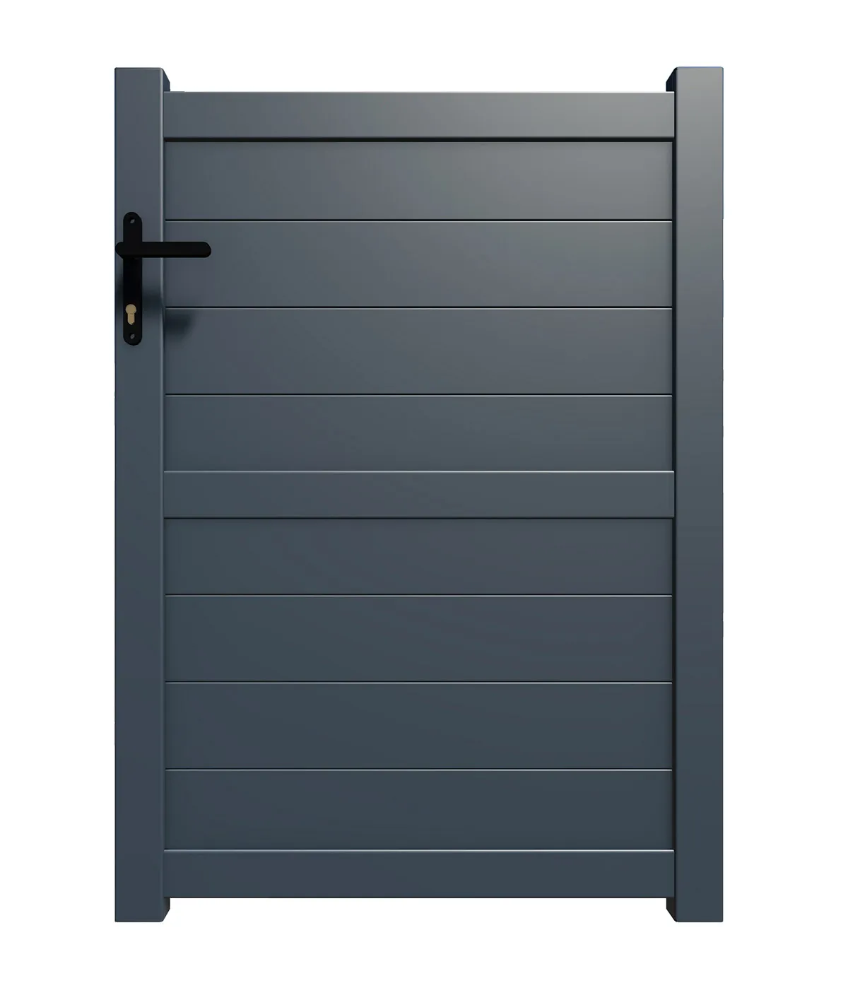 Gartentür Aluminium BYRON H 1,40 m grau