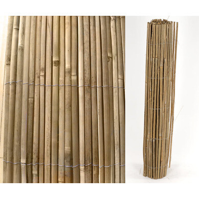 Brise vue canisse en lames de bambou 1x5m - Conforama