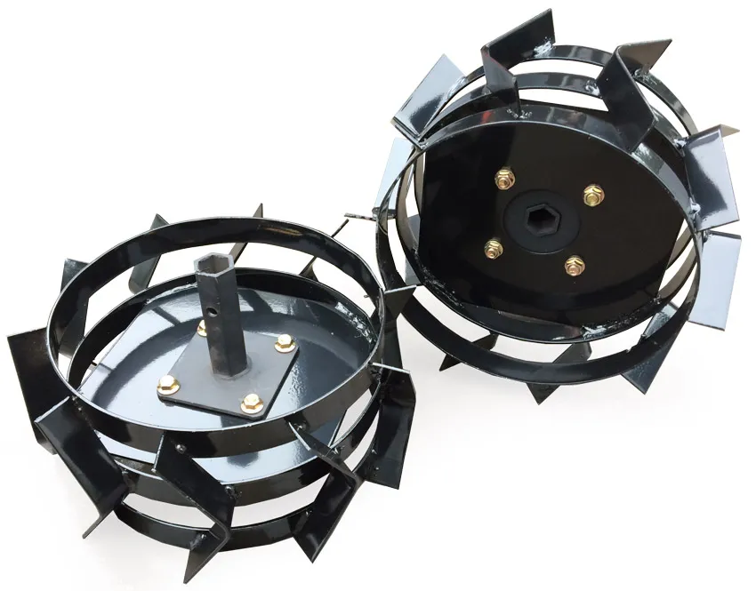 Paire de roues mÃ©talliques pour motoculteur