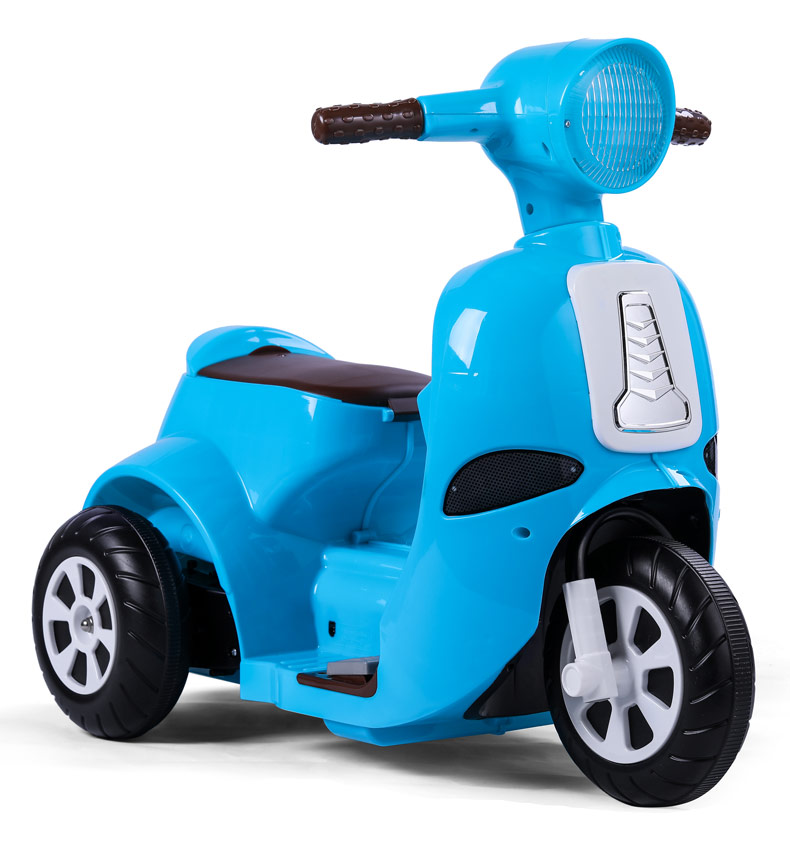 Scooter électrique enfant rétro 350W bleu - 4 à 10 ans