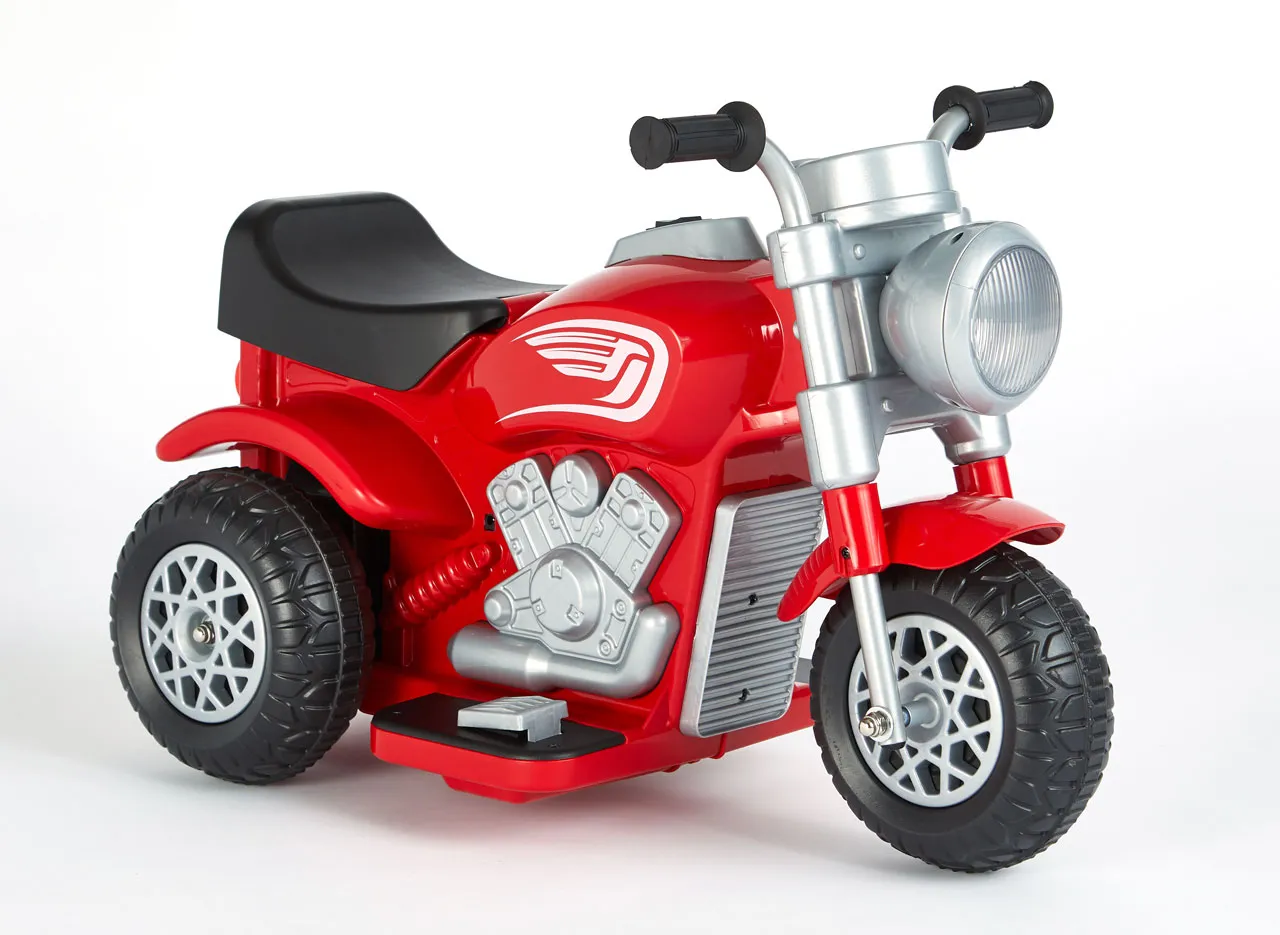 Moto Ã©lectrique cruiser 3 roues rouge 6V enfant