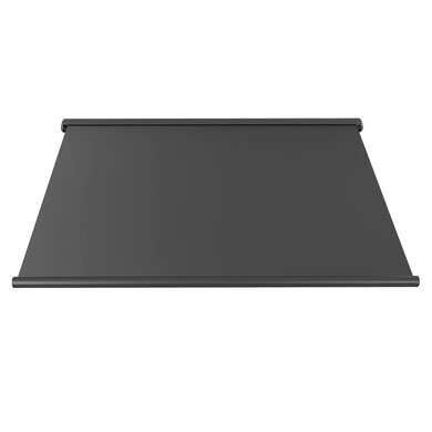 Gemotoriseerd rolgordijn voor nacht en dag, premium kwaliteit, met motor en afstandsbediening, automatisch, gemotoriseerd, met batterij, hoogwaardige aluminium afwerking, STORESDECO gaasdoek, zilver
