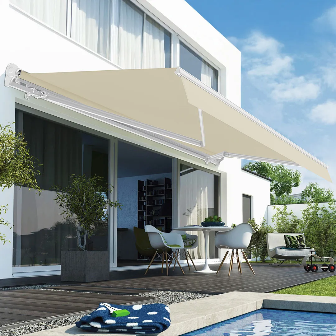 Store banne LUNA Manuel Semi coffre 3x2,5m Coloris Sable