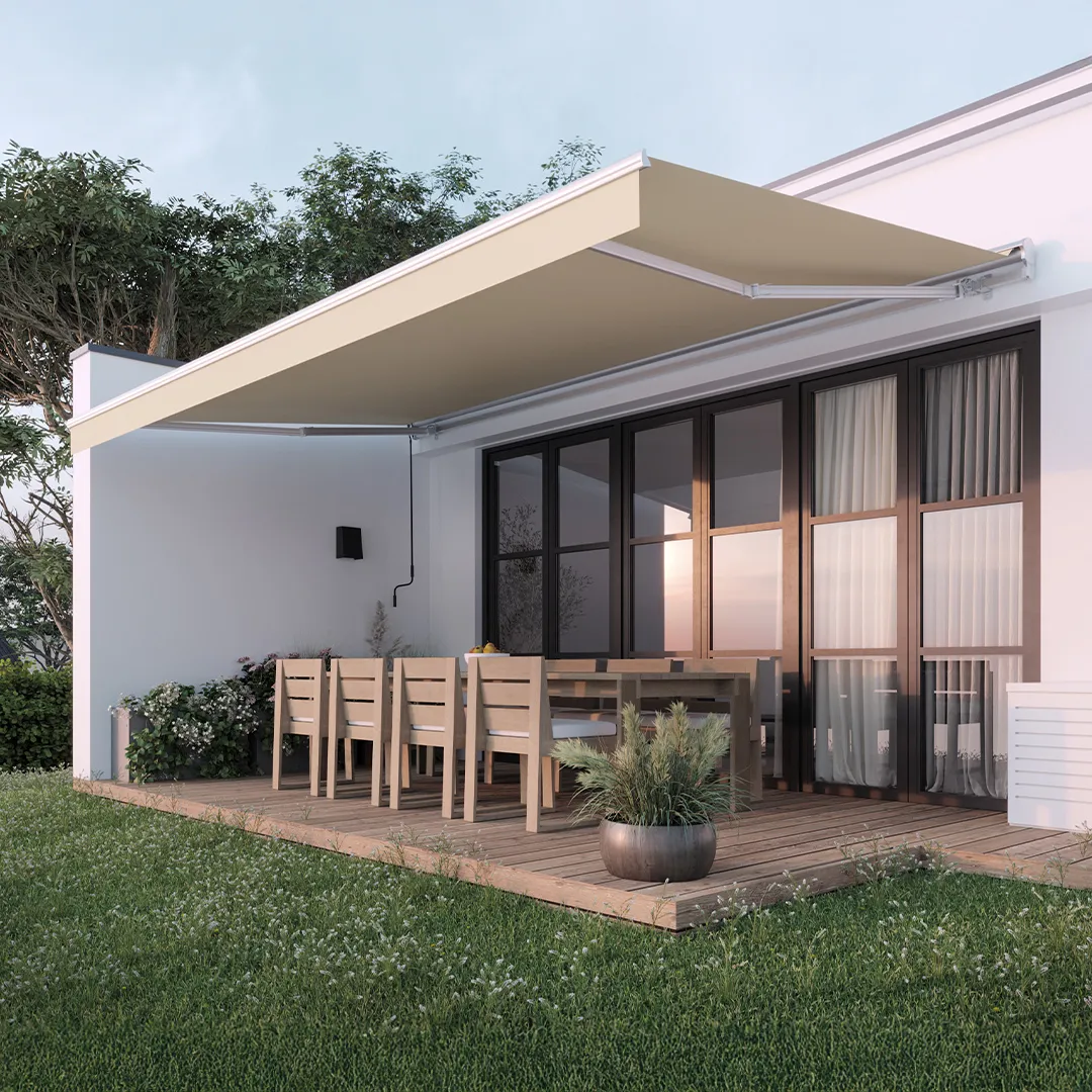 Store banne NOA Manuel Semi Coffre 5x3m Coloris Sable