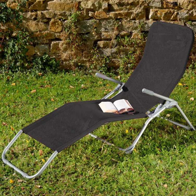 Bain de soleil acier anthracite EASY