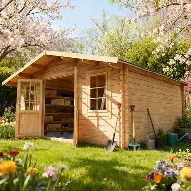 Abri de Jardin dn Bois Chanzy 22m² Ep 34mm | OOGarden
