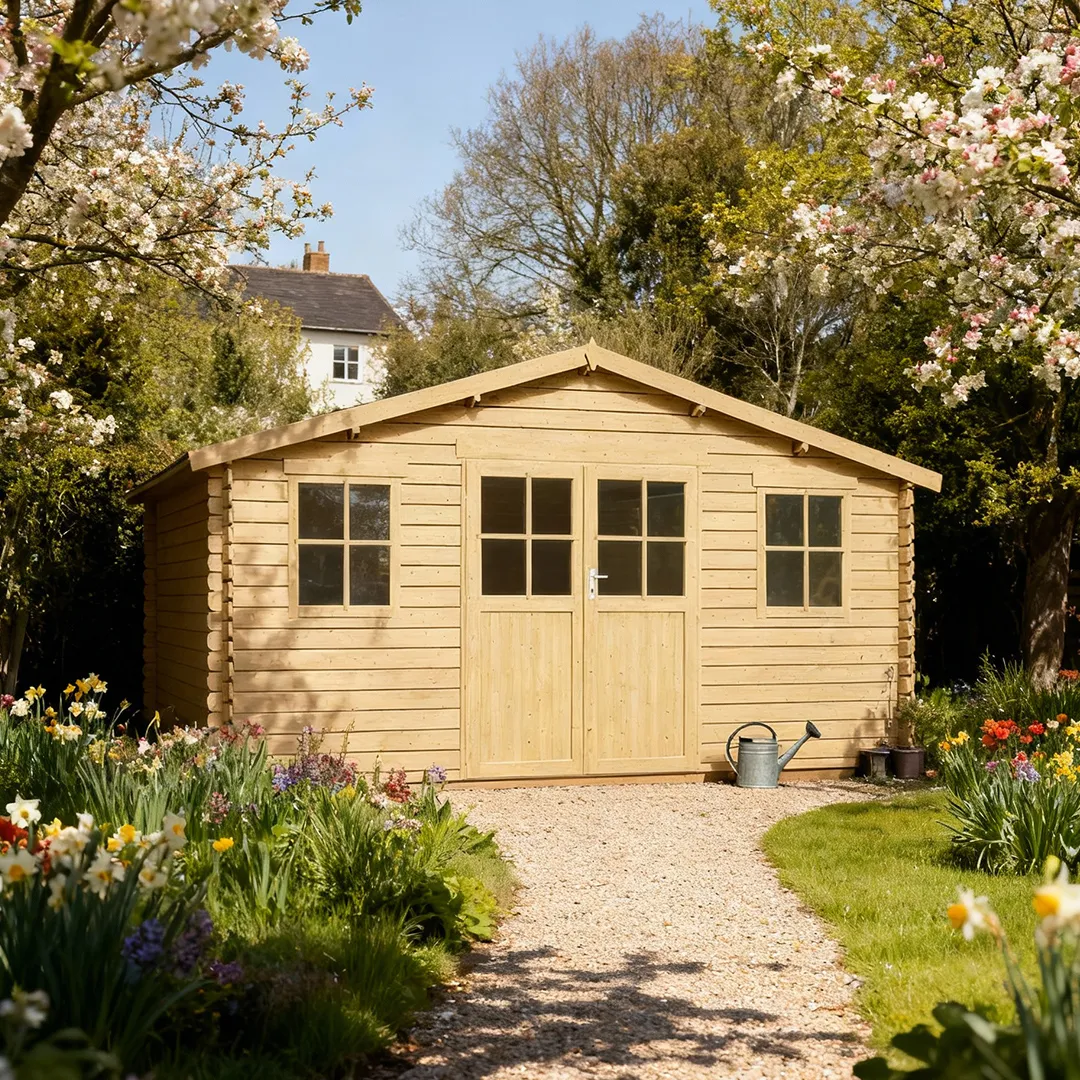 Abri De Jardin en Bois THONON 28mm 19mÂ²