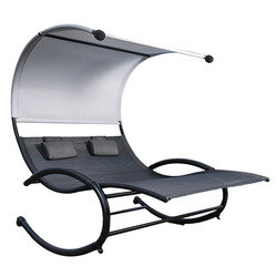 Bain de soleil double acier & textilène ALTO - OOGarden