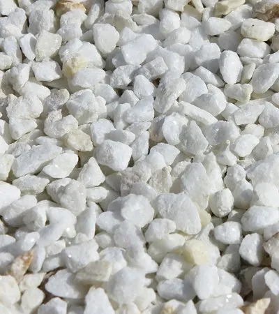 Gravier blanc basique concassÃ© 10 20 mm en sac de 25 KG