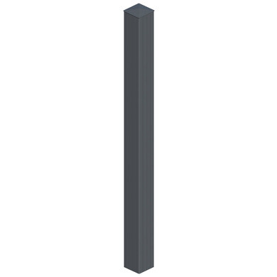 Poteau portail aluminium universel gris anthracite