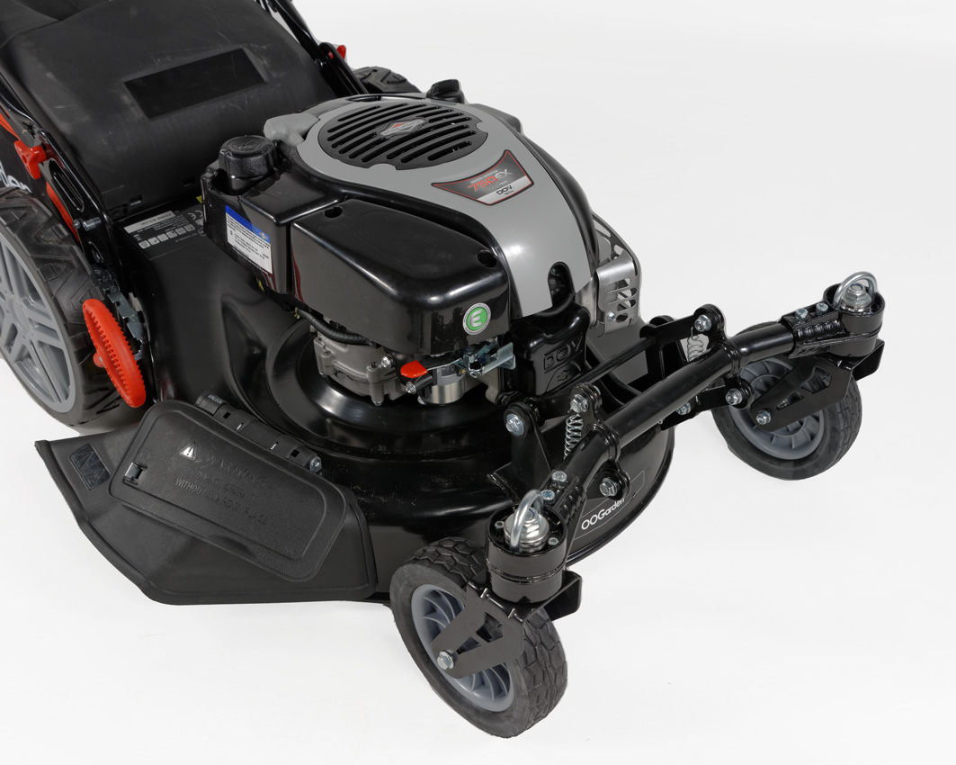 Benzin Rasenmäher mit 2 Vorderrädern Briggs Stratton 56cm OOGarden