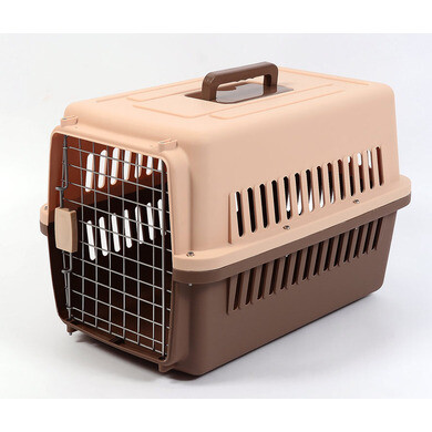 Caisse transport chien chat pvc travel marron xs 48.4  x 31.8 x 30.3cm