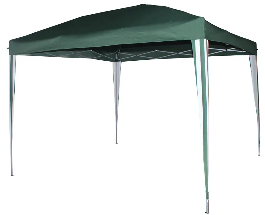 Tonnelle de jardin pliante 3x3M vert blanc AYDAT