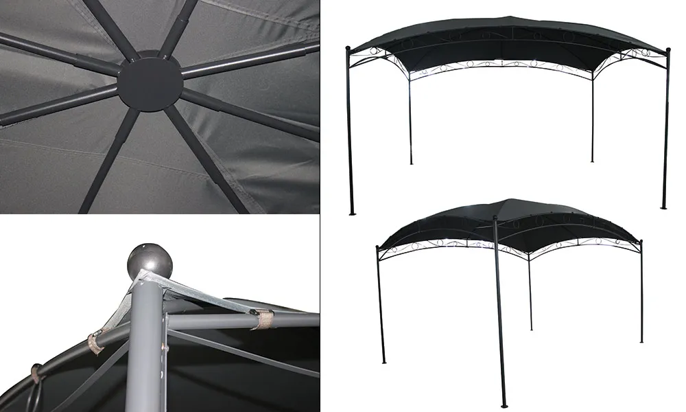 Toile d'ombrage pour tonnelle autoportante 4 x 3 M ESPELETTE