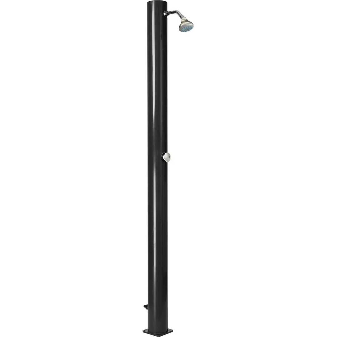 Douche solaire droite 16,5L PVC Noir