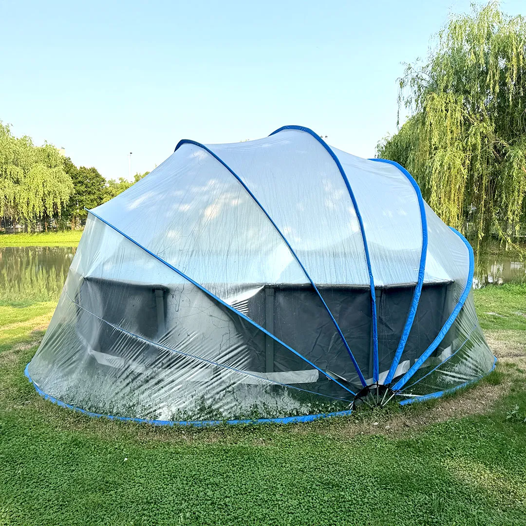Dôme solaire pour piscine L 540 cm x l 380 cm x H 240 cm