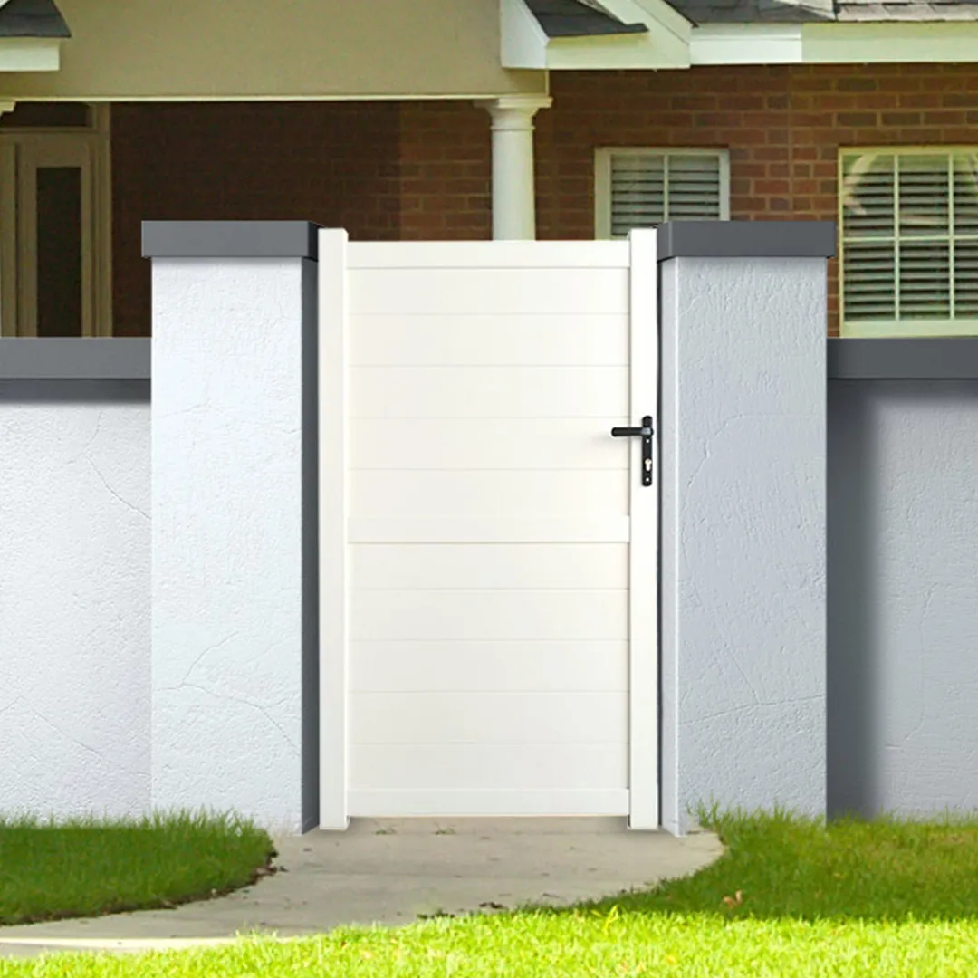 Portillon Aluminium SPRING Blanc   Hauteur 1m80