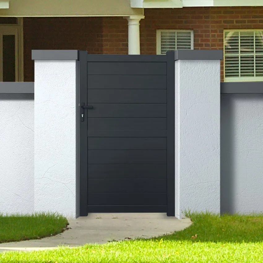 Portillon Aluminium SPRING Gris anthracite   Hauteur 1m80